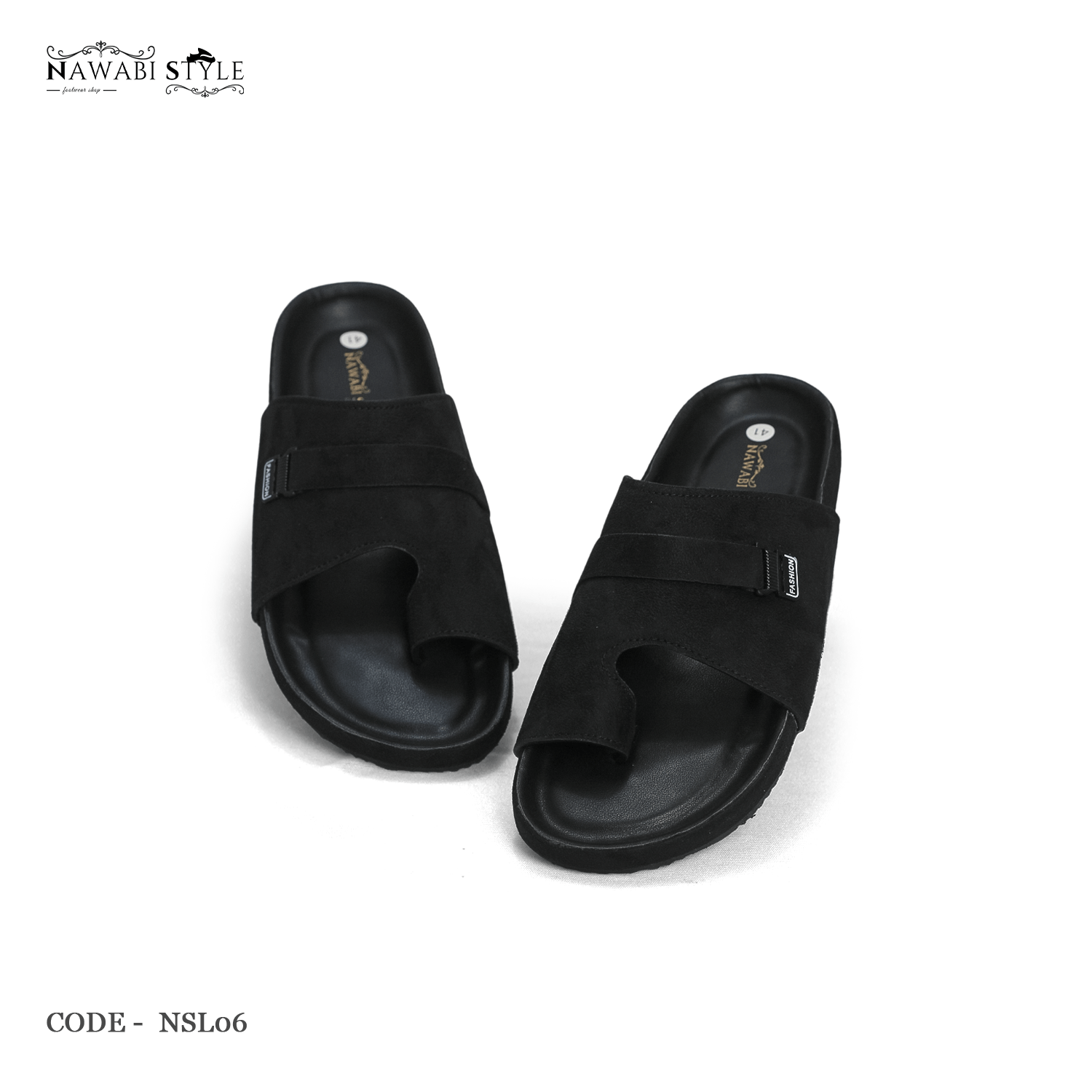 4-6 Comfort Arizona Sandal – NSL06-BK - Image 1