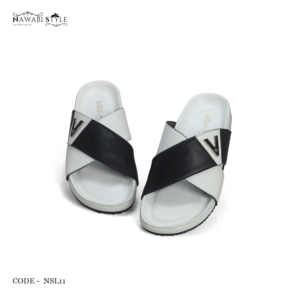 Comfort Arizona Sandal – NSL11-White-Black