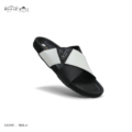Comfort Arizona Sandal – NSL11-Black-White - Image 3